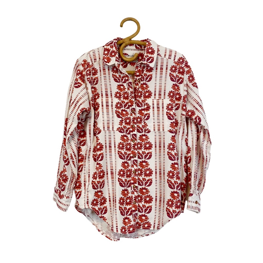 Anthropologie | Pilcro | Printed Button Front Shirt Size S